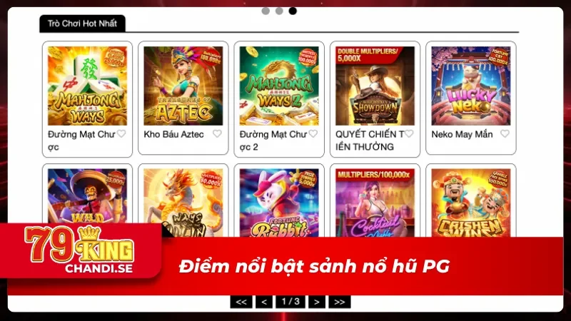 PG PG Điện Tử– Thiên Đường Slot Game Đổi Thưởng Siêu Hấp Dẫn 2 Ưu điểm sảnh PG PG Điện Tử